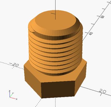 Qwen 3.8 27B, vision off: The thread tapers the wrong way.